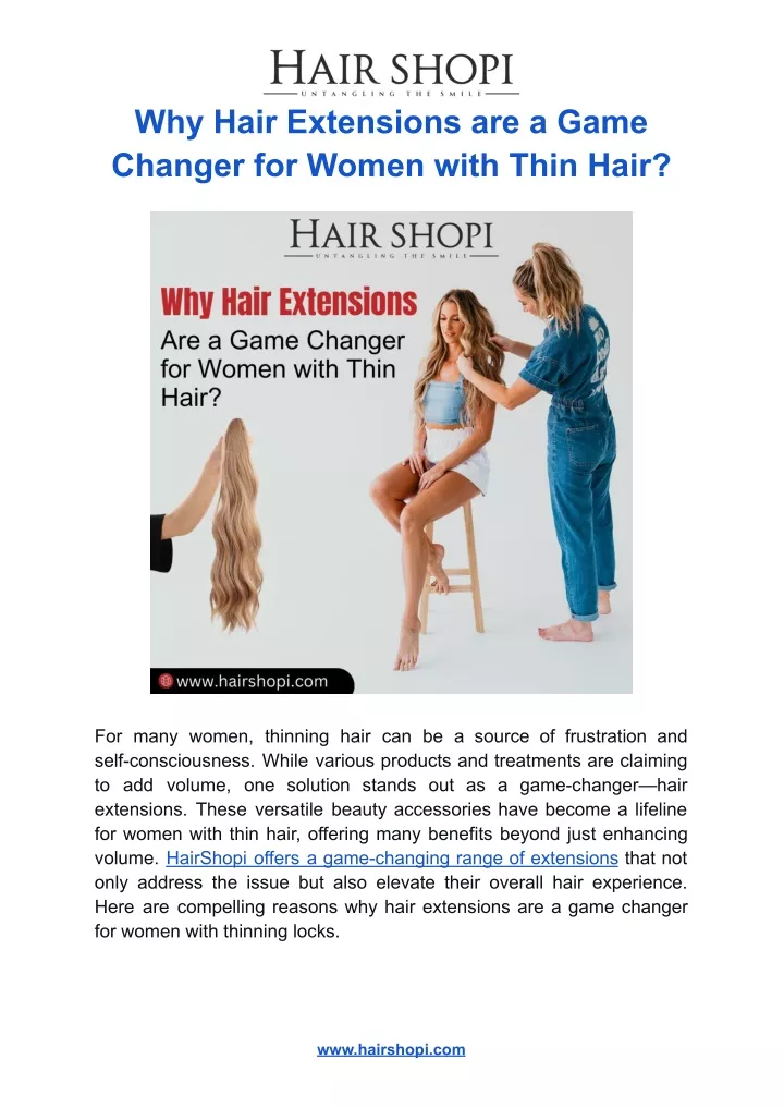 why hair extensions are a game changer for women