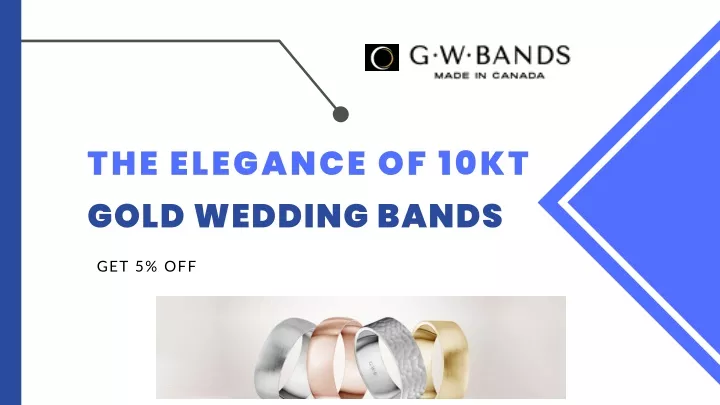 the elegance of 10kt gold wedding bands