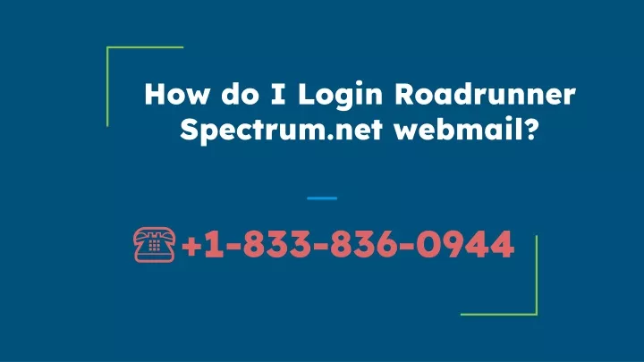 how do i login roadrunner spectrum net webmail