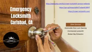 Emergency Locksmith Carlsbad, CA