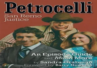 Download⚡️(PDF)❤️ Petrocelli: An Episode Guide and Much More