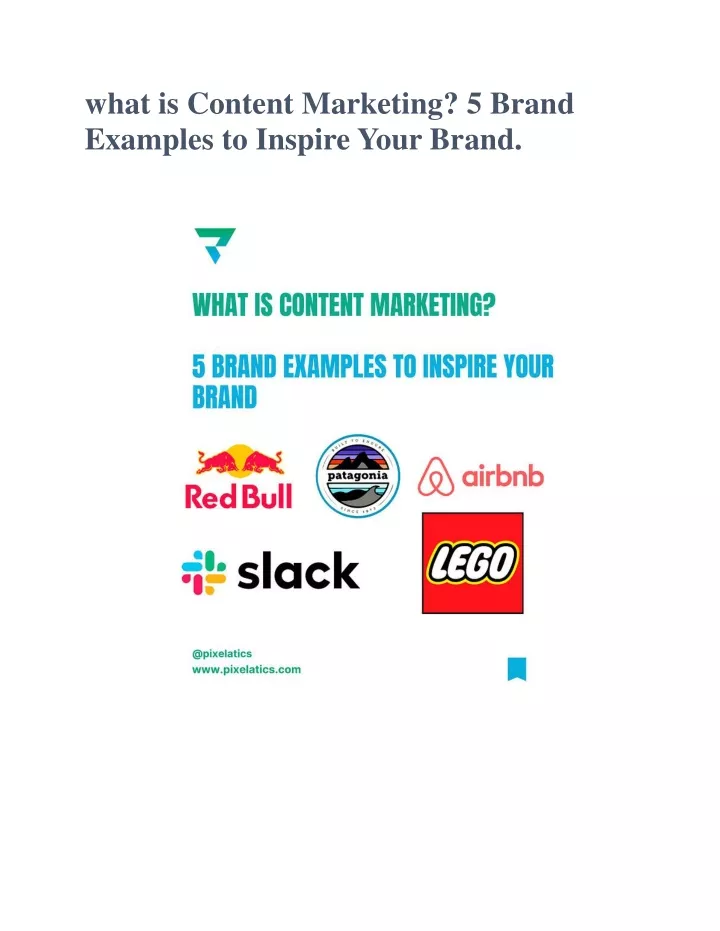 what is content marketing 5 brand examples