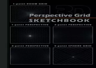 PDF✔️Download❤️ Perspective Grid Sketchbook: 1-Point Room, 1-Point, 2-Point, 3-Point and