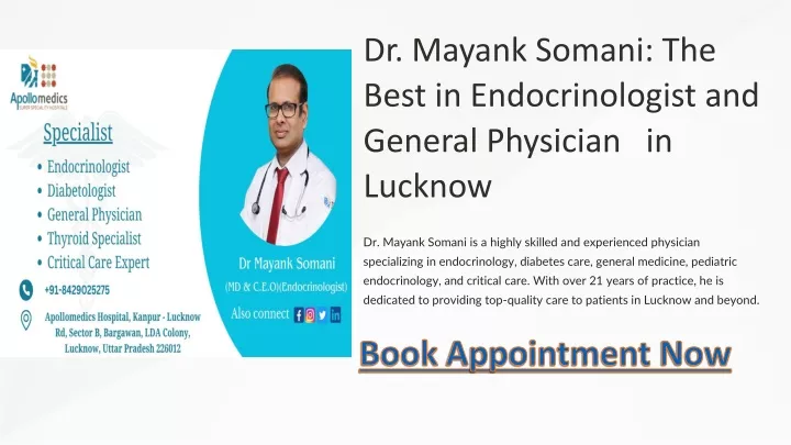 dr mayank somani the best in endocrinologist