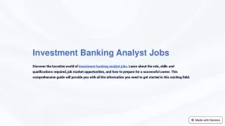 Investment-Banking-Analyst-Jobs