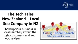 Local SEO Company New Zealand | The Tech Tales New Zealand