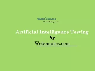 Artificial intelligence Testing