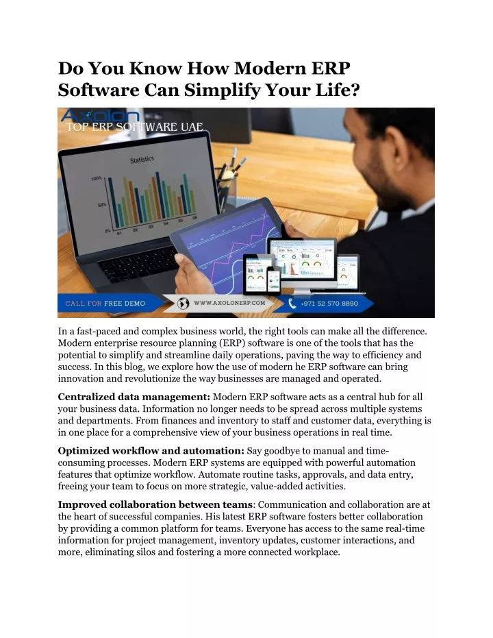 do you know how modern erp software can simplify