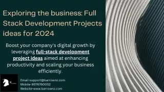 Exploring the business: Full Stack Development Projects ideas for 2024