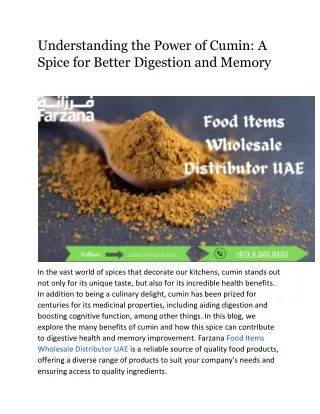 understanding the power of cumin a spice