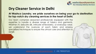 Best Dry Cleaning Services in Delhi NCR