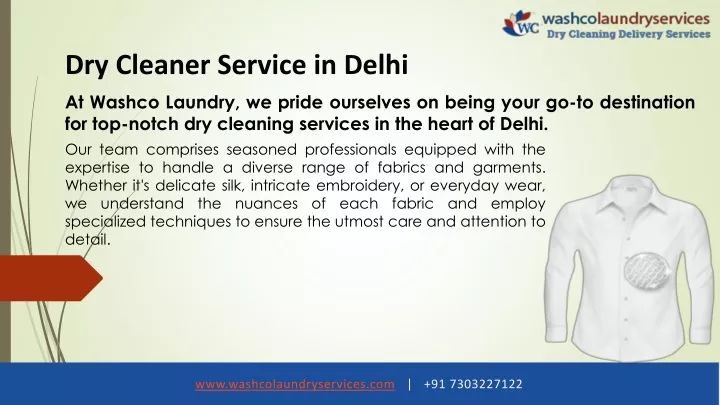 dry cleaner service in delhi