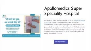 Best IVF Hospital in Lucknow - Apollomedics Super Speciality Hospital