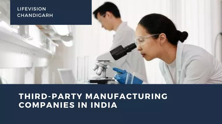 third party manufacturing companies in india