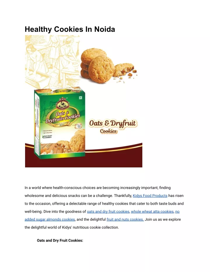 healthy cookies in noida