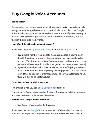 Buy Google Voice Accounts-buysmmit