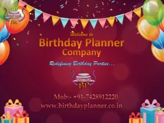 Birthday planner in Jaipur