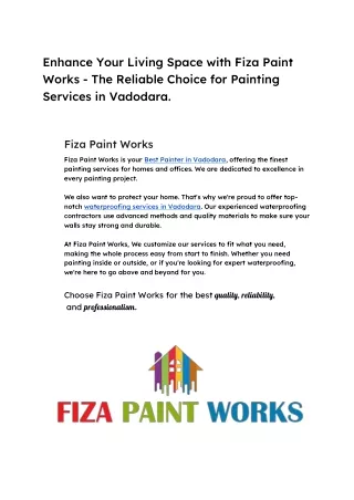 Fiza paint works