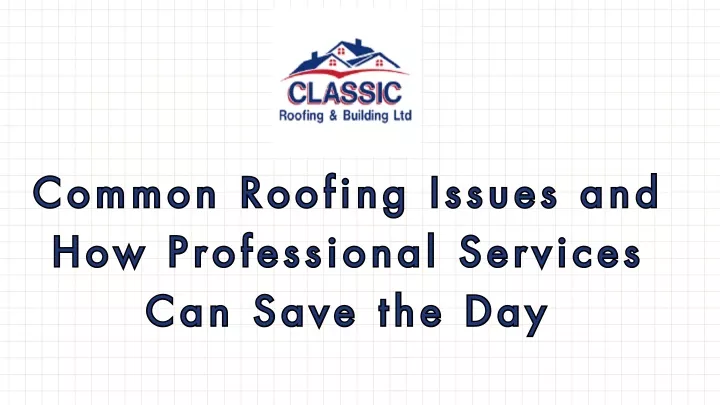 common roofing issues and common roofing issues