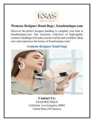 Womens Designer Hand Bags | Enasboutique.com