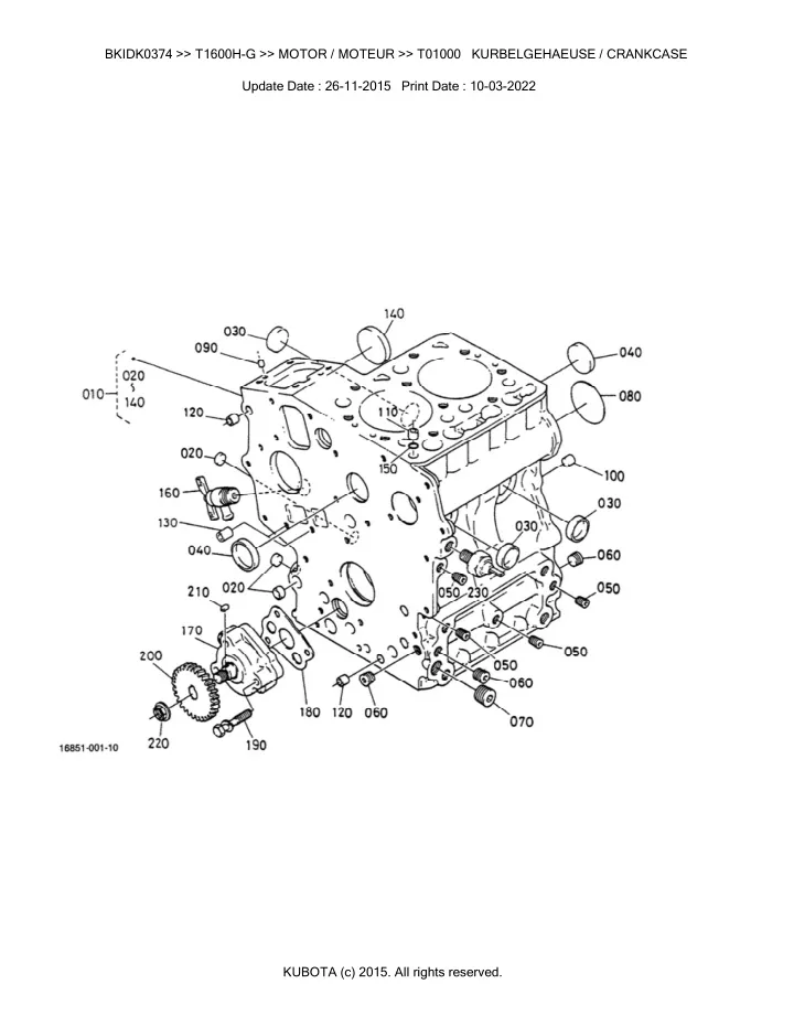 PPT - Kubota T1600H-G Lawn Tractor Parts Catalogue Manual (Publishing ...