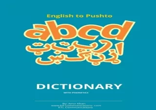 ⚡PDF_  English to Pashto Dictionary with Phonetics: Pashto dictionary