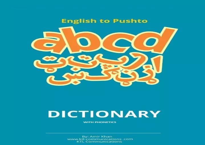 pdf english to pashto dictionary with phonetics