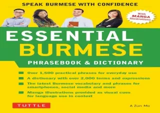 PDF/READ  Essential Burmese Phrasebook & Dictionary: Speak Burmese wit