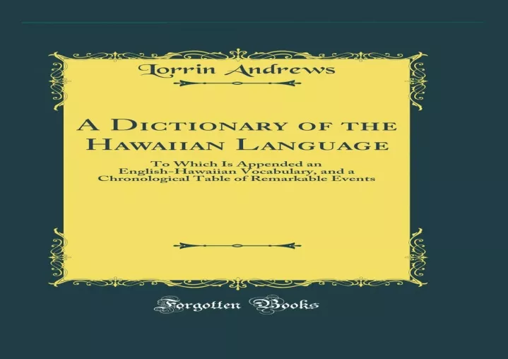 get pdf download a dictionary of the hawaiian