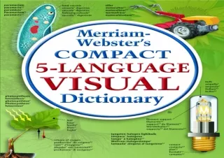 ❤ PDF READ ONLINE ❤  Merriam-Webster's Compact 5-Language Visual Dicti