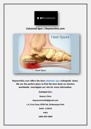 calcaneal spur boynerclinic com