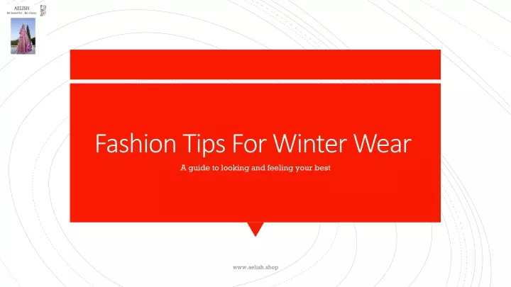 fashion tips for winter wear