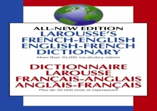 [✔PDF READ ONLINE✔] Larousse French English Dictionary