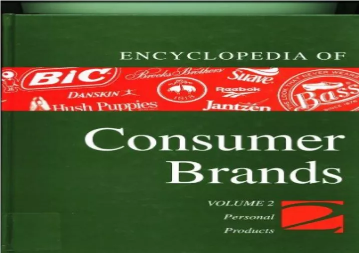 download pdf encyclopedia of consumer brands