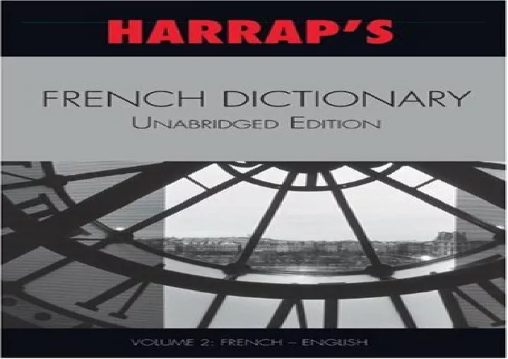 pdf read online harrap s french dictionary