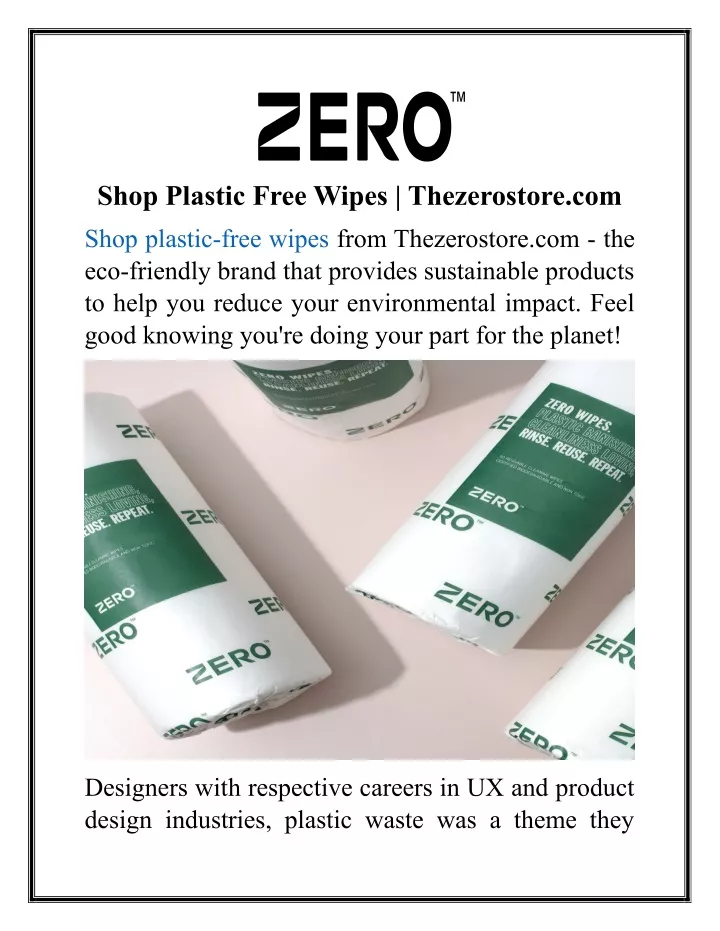 shop plastic free wipes thezerostore com