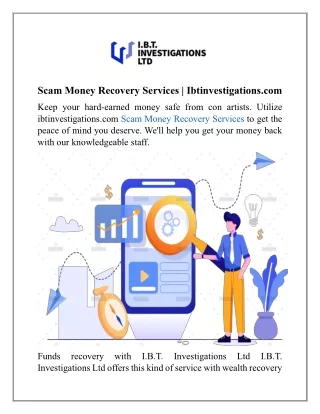 Scam Money Recovery Services | Ibtinvestigations.com