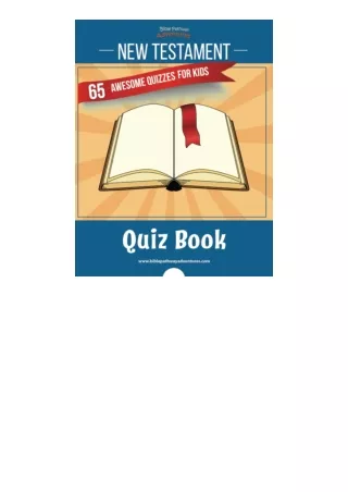 ❤PDF⚡ New Testament Quiz Book: 65 awesome quizzes for kids