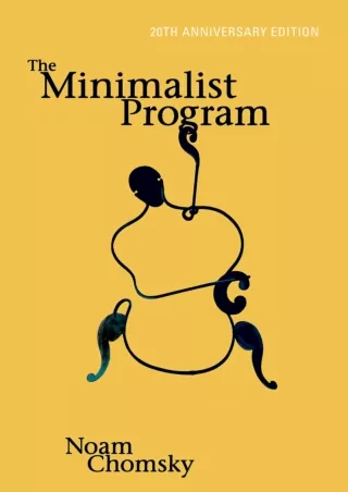 Download⚡️PDF❤️ The Minimalist Program, 20th Anniversary Edition (Mit Press)