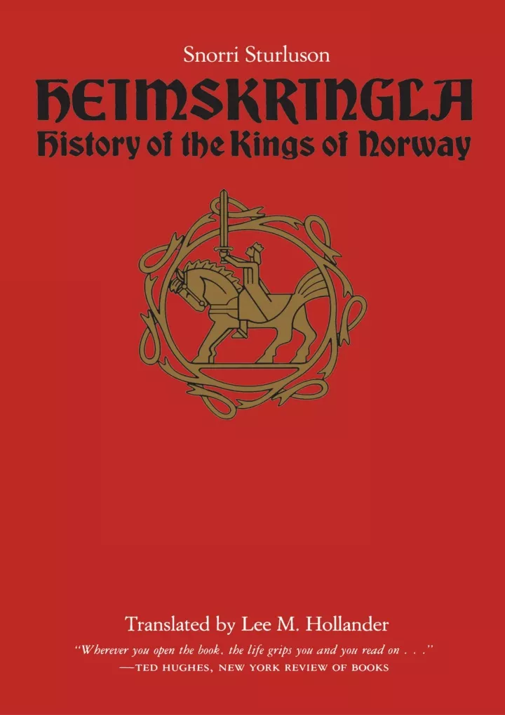 PPT - [PDF] ️DOWNLOAD⚡️ Heimskringla: History of the Kings of Norway ...