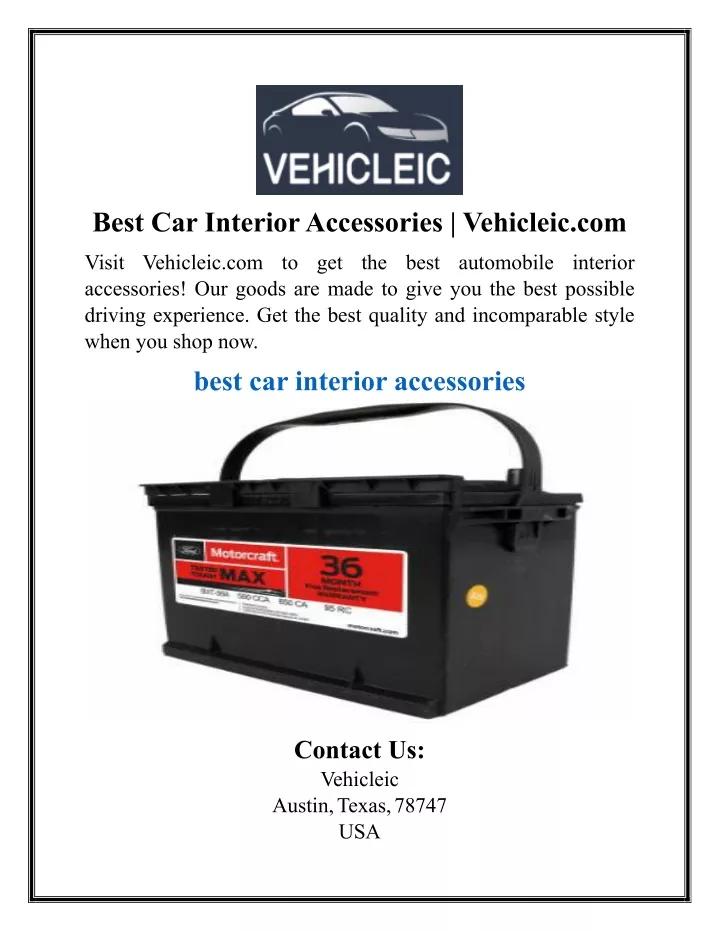 best car interior accessories vehicleic com