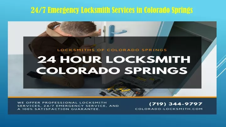 24 7 emergency locksmith services in colorado