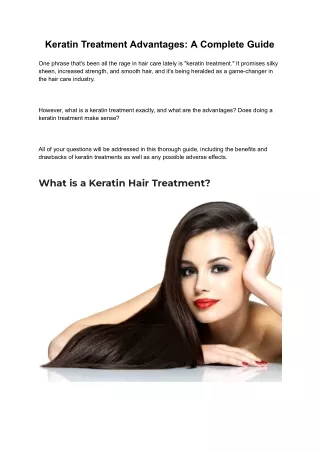 Keratin Service in Toni and Guy Financial District