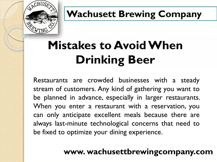 wachusett brewing company