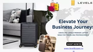 Level Up Your Business Travel with the Ultimate Laptop Bags from Level8