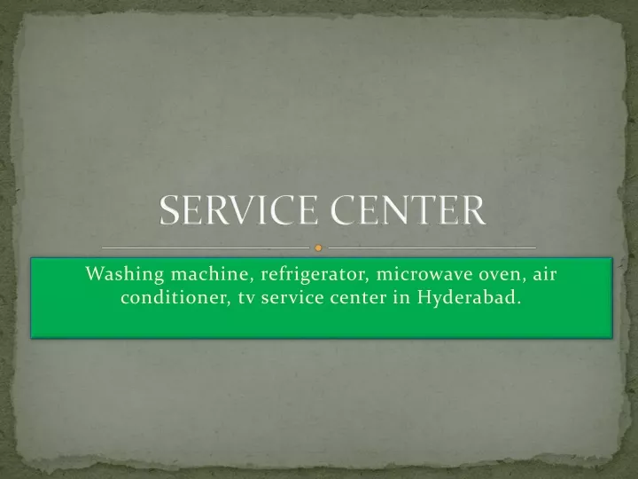 service center