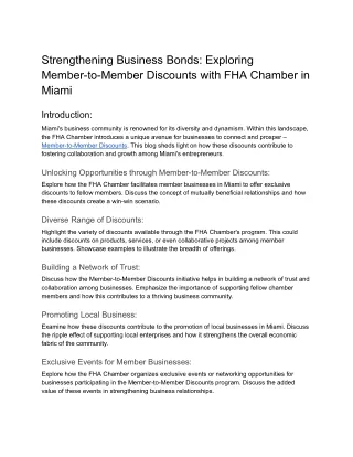 Strengthening Business Bonds_ Exploring Member-to-Member Discounts with FHA Chamber in Miami