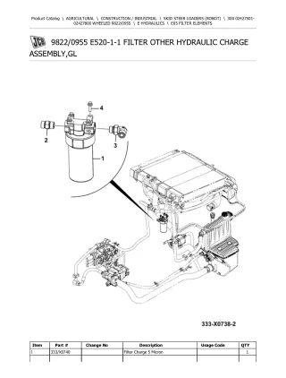 JCB 300 WHEELED Robot Parts Catalogue Manual (Serial Number 02427501-02427800)