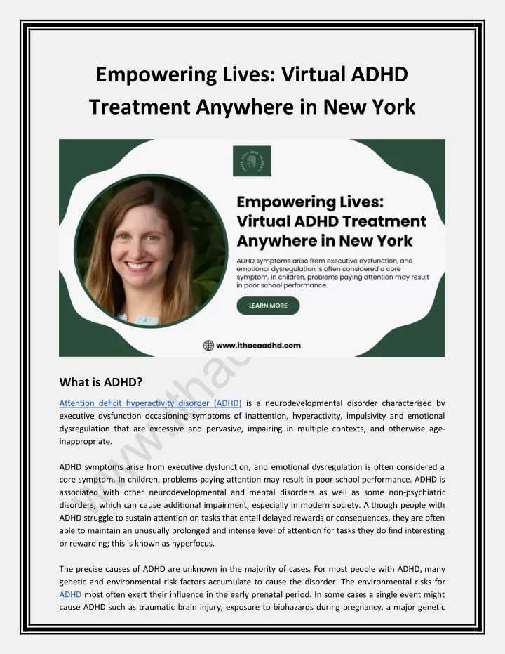 empowering lives virtual adhd treatment anywhere