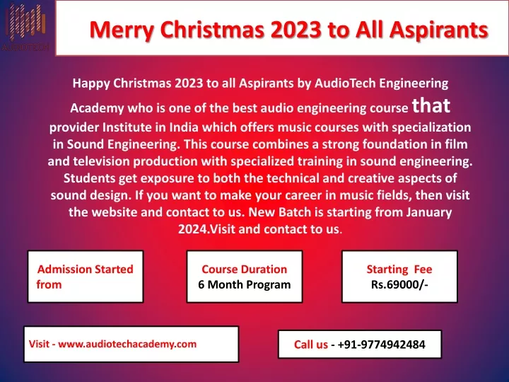 merry christmas 2023 to all aspirants